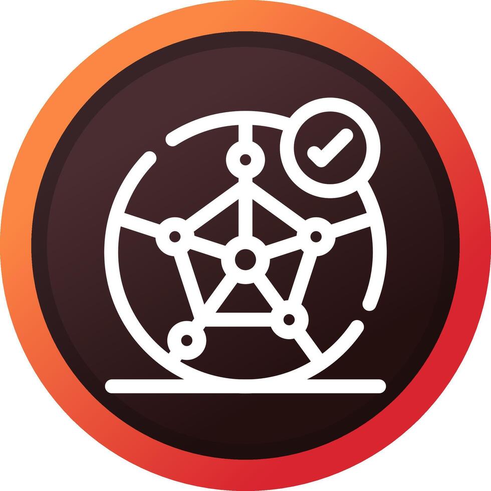Marked Radar Creative Icon Design vector