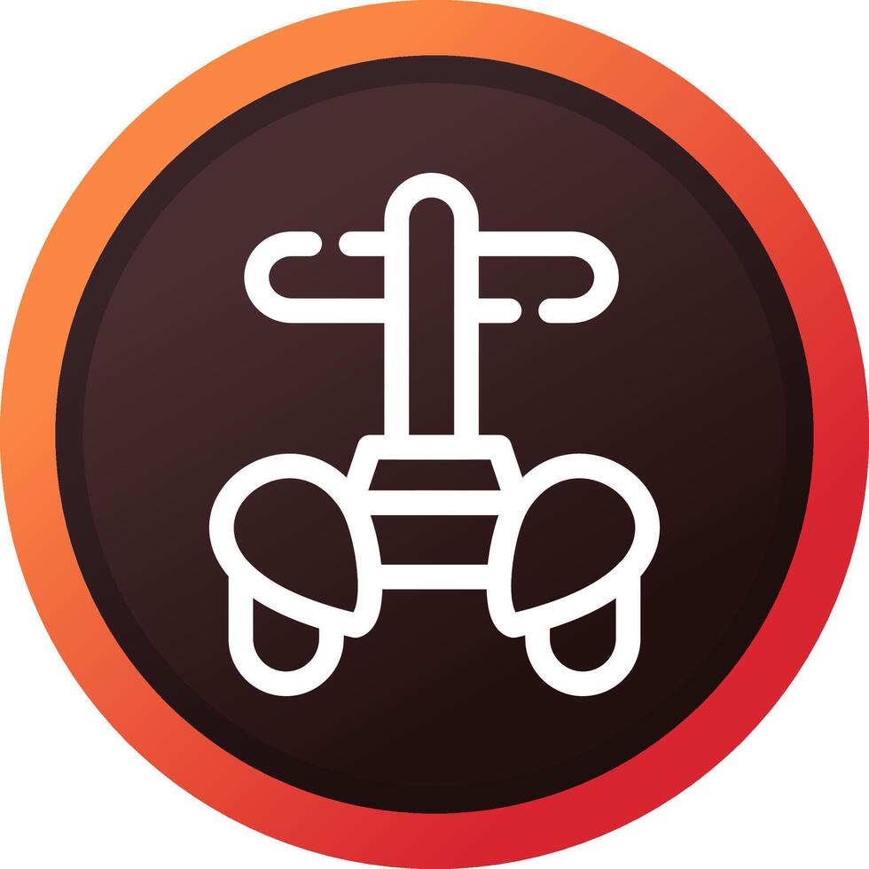 Police Segway Creative Icon Design vector