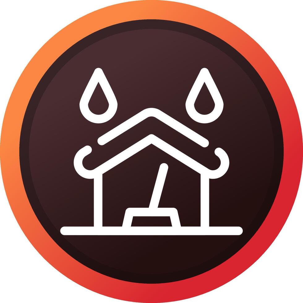 Water Damage Cleaning Creative Icon Design vector