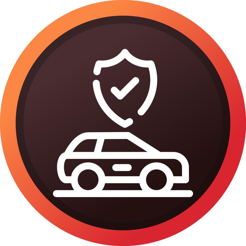 Car Insurance Creative Icon Design vector