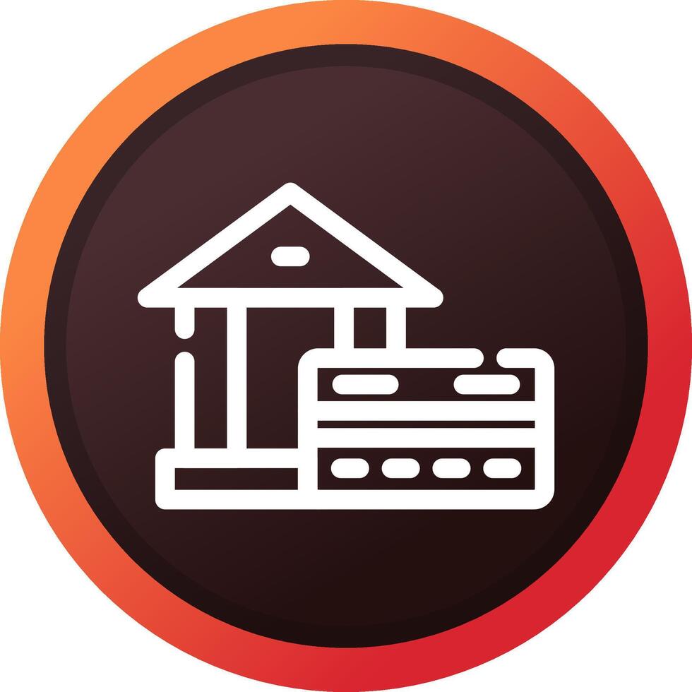 Banking Merchant Creative Icon Design vector