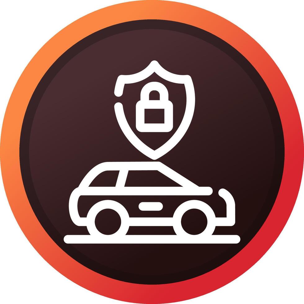 Anti Theft System Creative Icon Design vector