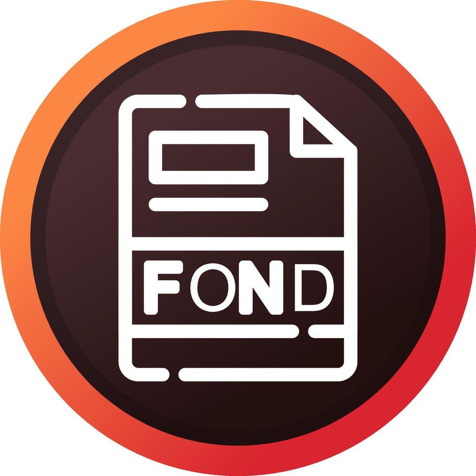 FOND Creative Icon Design vector