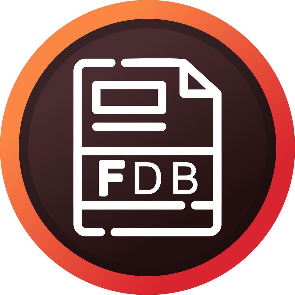 FDB Creative Icon Design vector