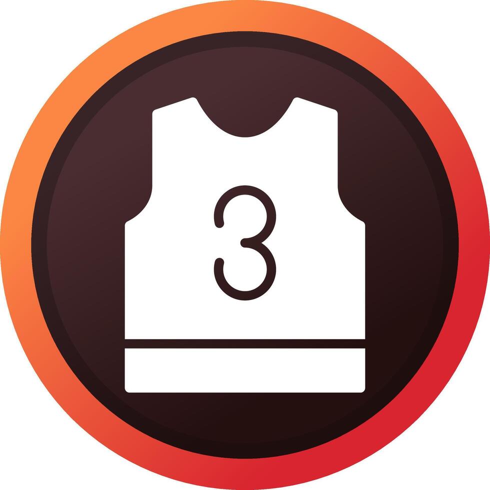Basketball Jersey Creative Icon Design vector