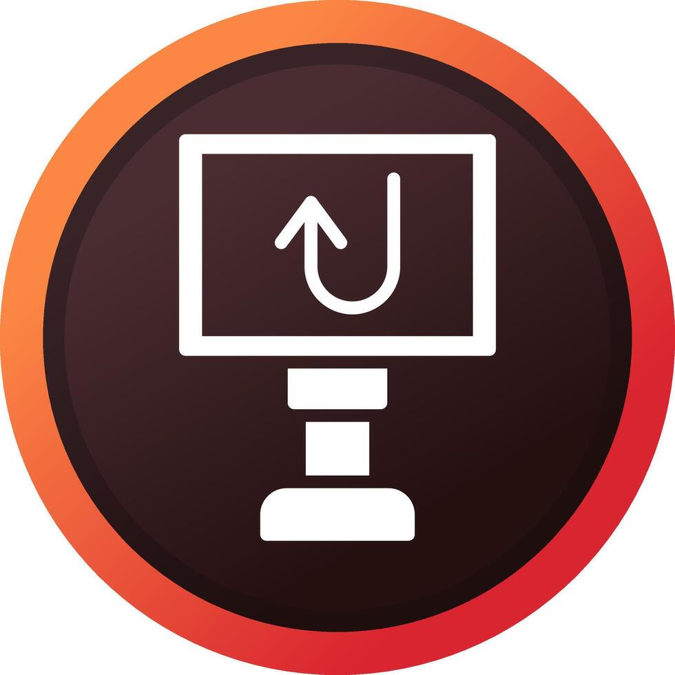 U Turn Creative Icon Design vector
