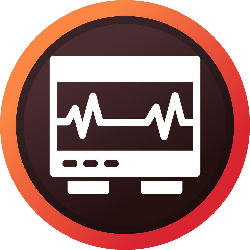 electrocardiograma creativo icono diseño vector