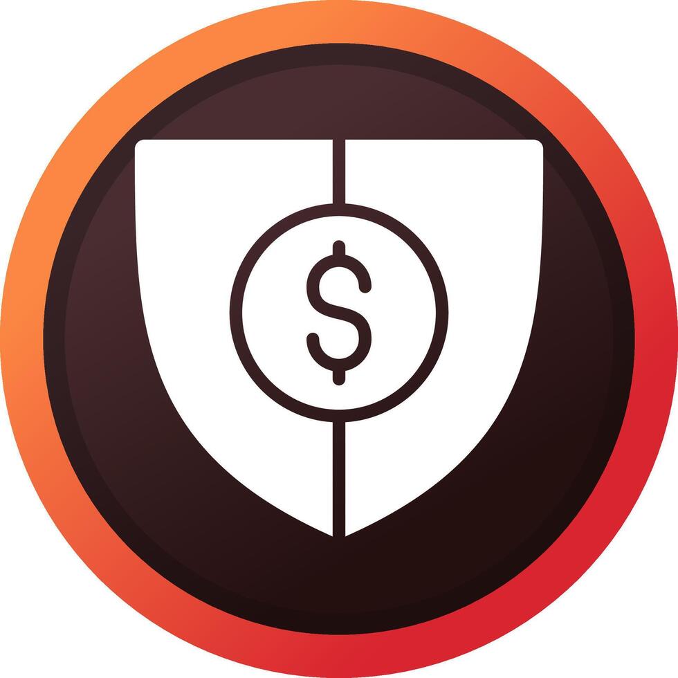 Shield Money Creative Icon Design vector