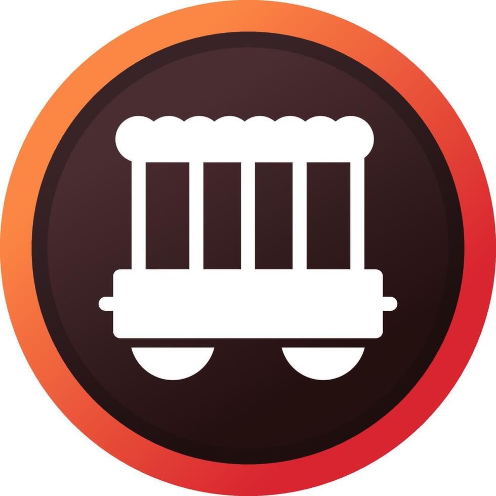 Circus Carriage Creative Icon Design vector