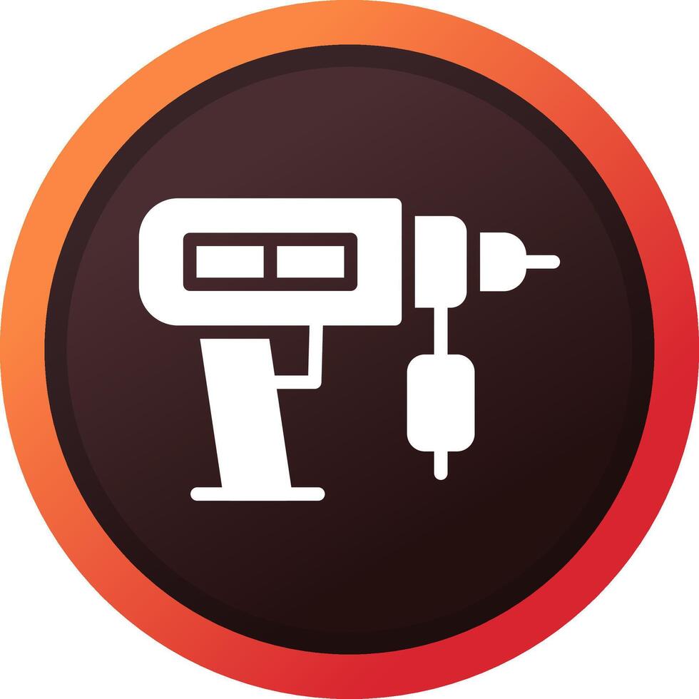 Drilling Machine Creative Icon Design vector