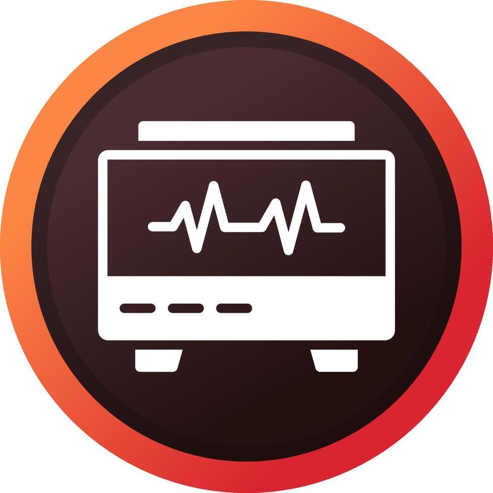 diseño de icono creativo de monitor ekg vector