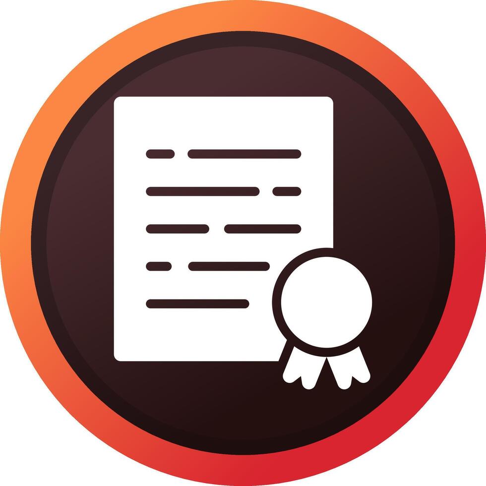 Certificate Creative Icon Design vector