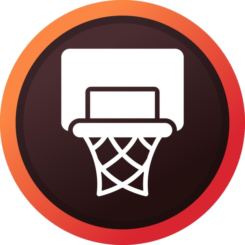 diseño de icono creativo de aro de baloncesto vector