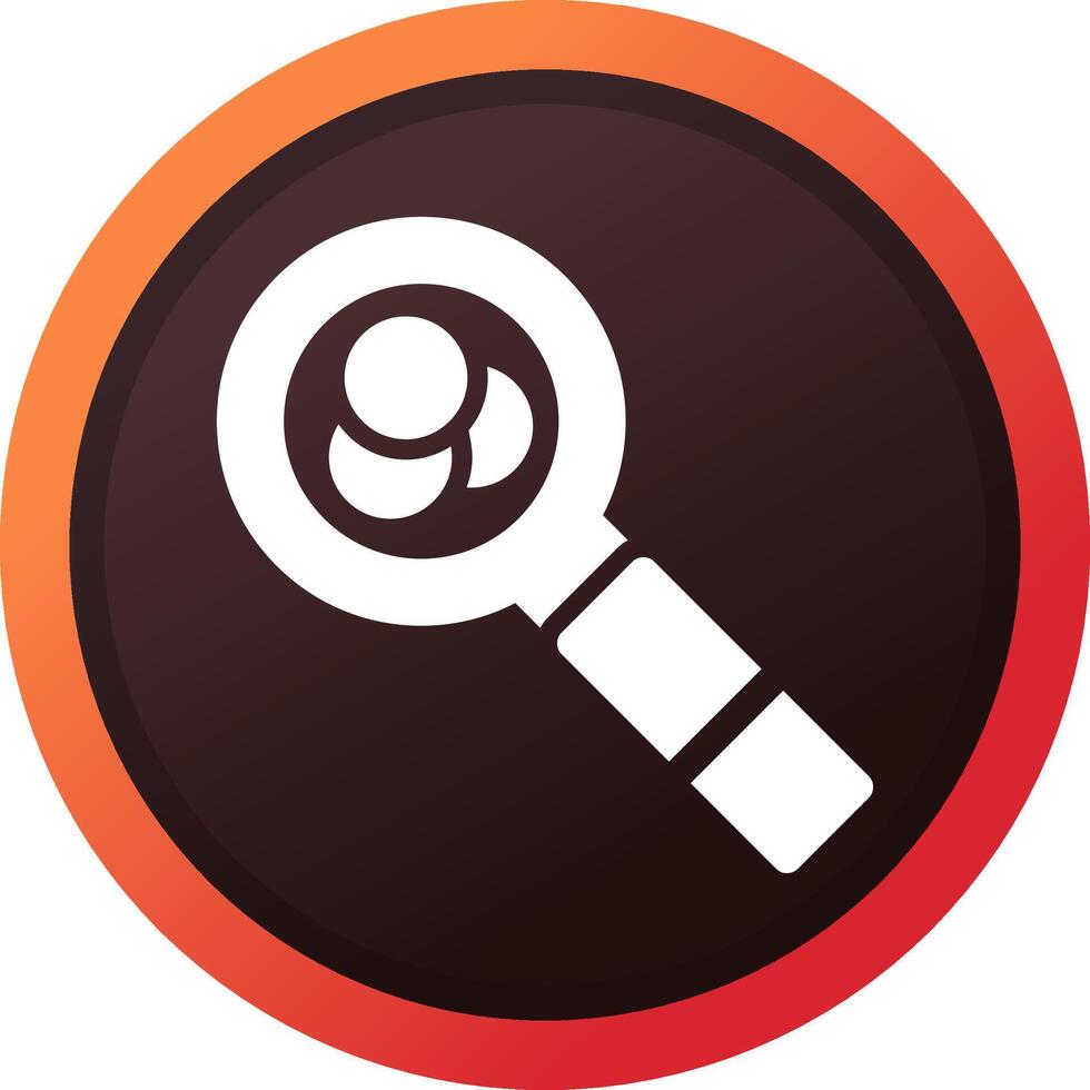 Magnifying Glass Creative Icon Design vector