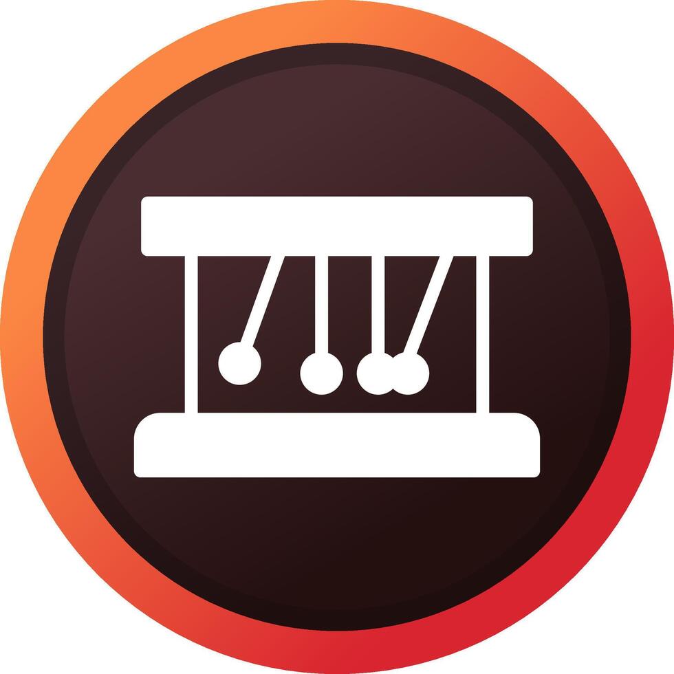 Newton Cradle Creative Icon Design vector