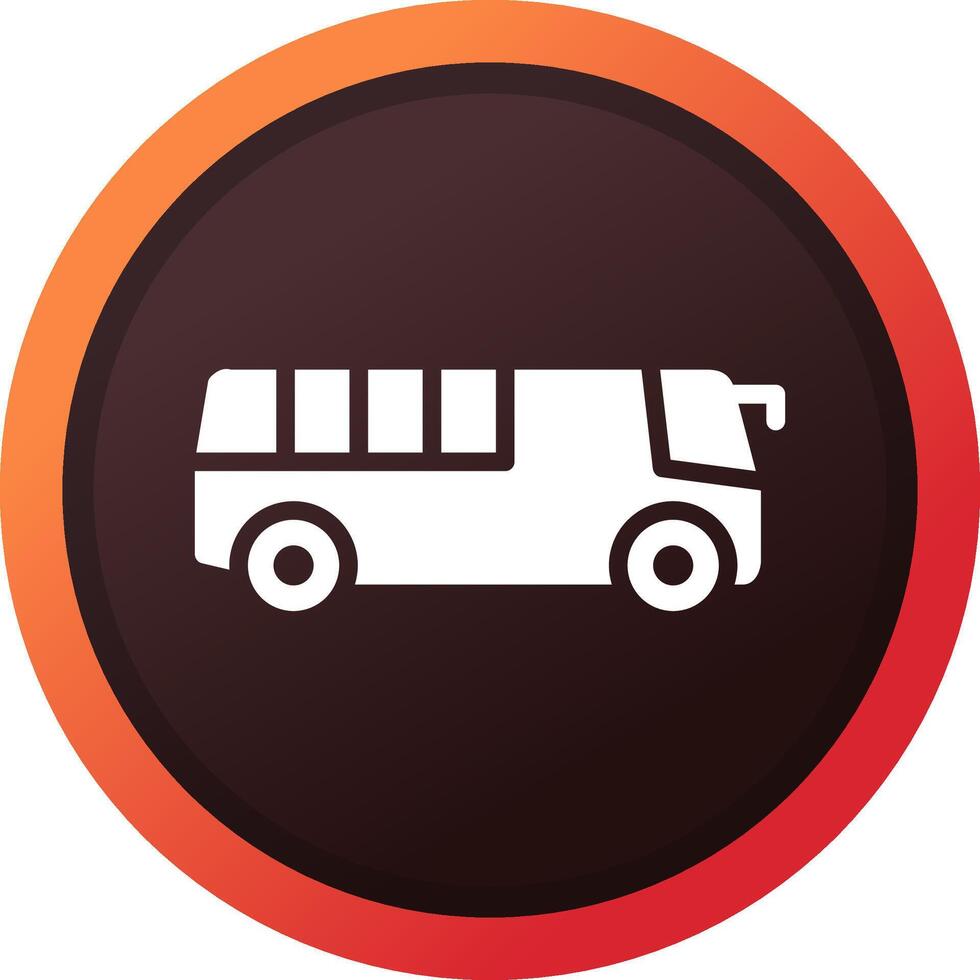 Bus Creative Icon Design vector