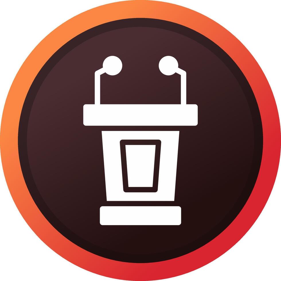 Lectern Creative Icon Design vector