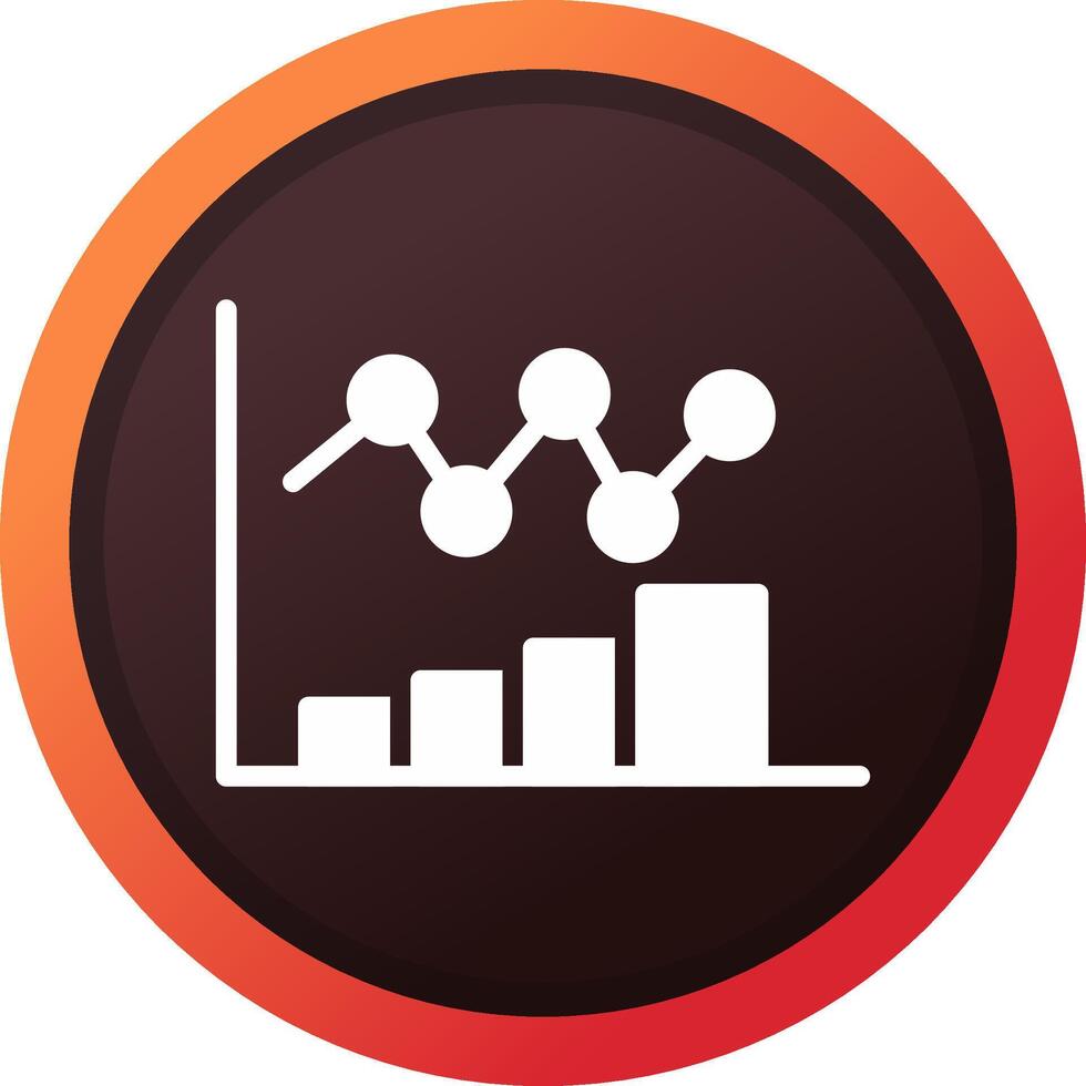 Bar Chart Creative Icon Design vector