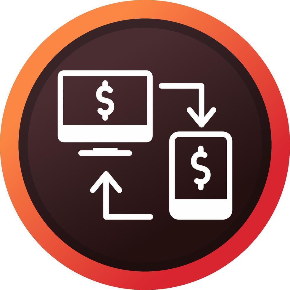 Online Transfer Creative Icon Design vector