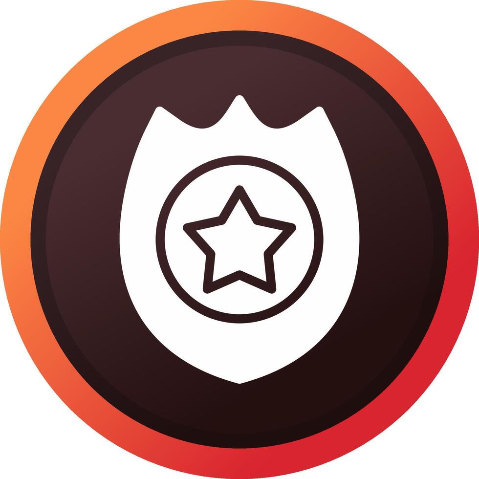 Police Badge Creative Icon Design vector
