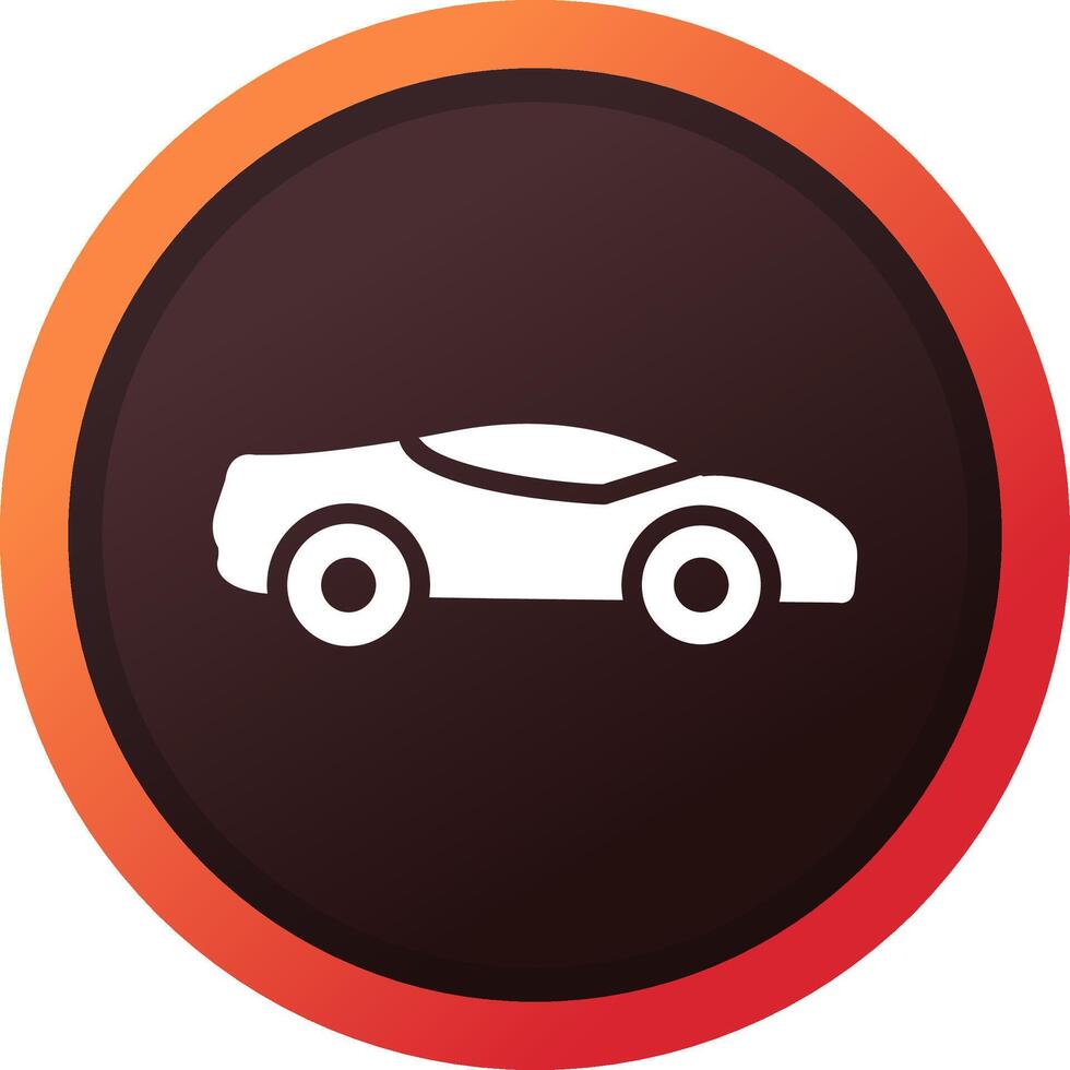 Sports Car Creative Icon Design vector