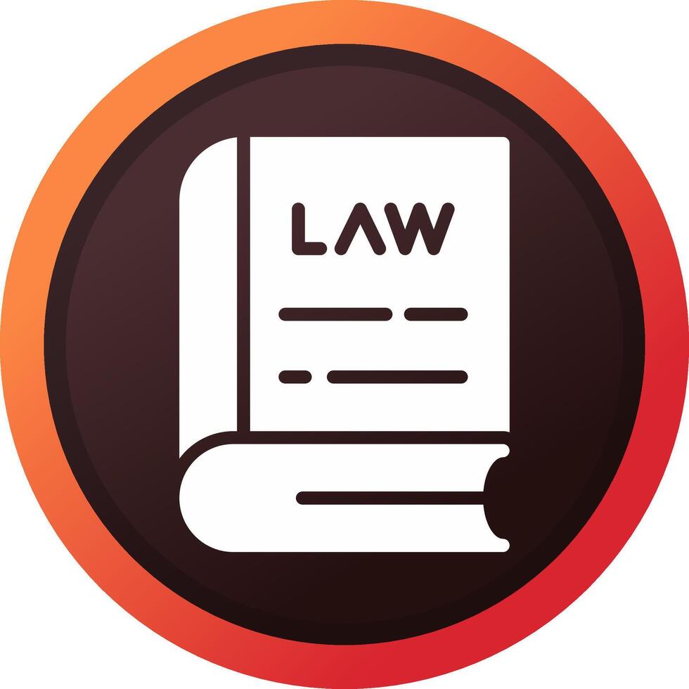 Law Book Creative Icon Design vector