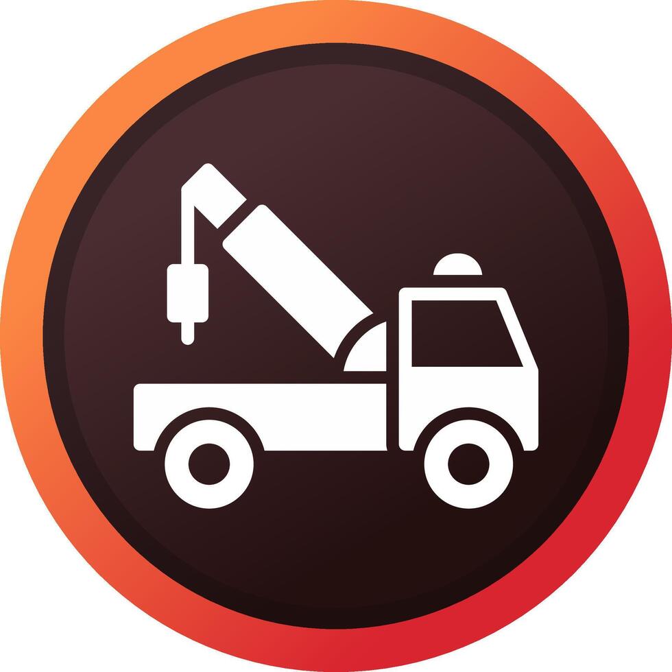 Tow Truck Creative Icon Design vector