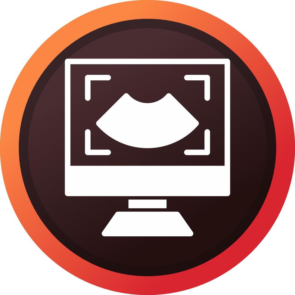 Ultrasound Creative Icon Design vector