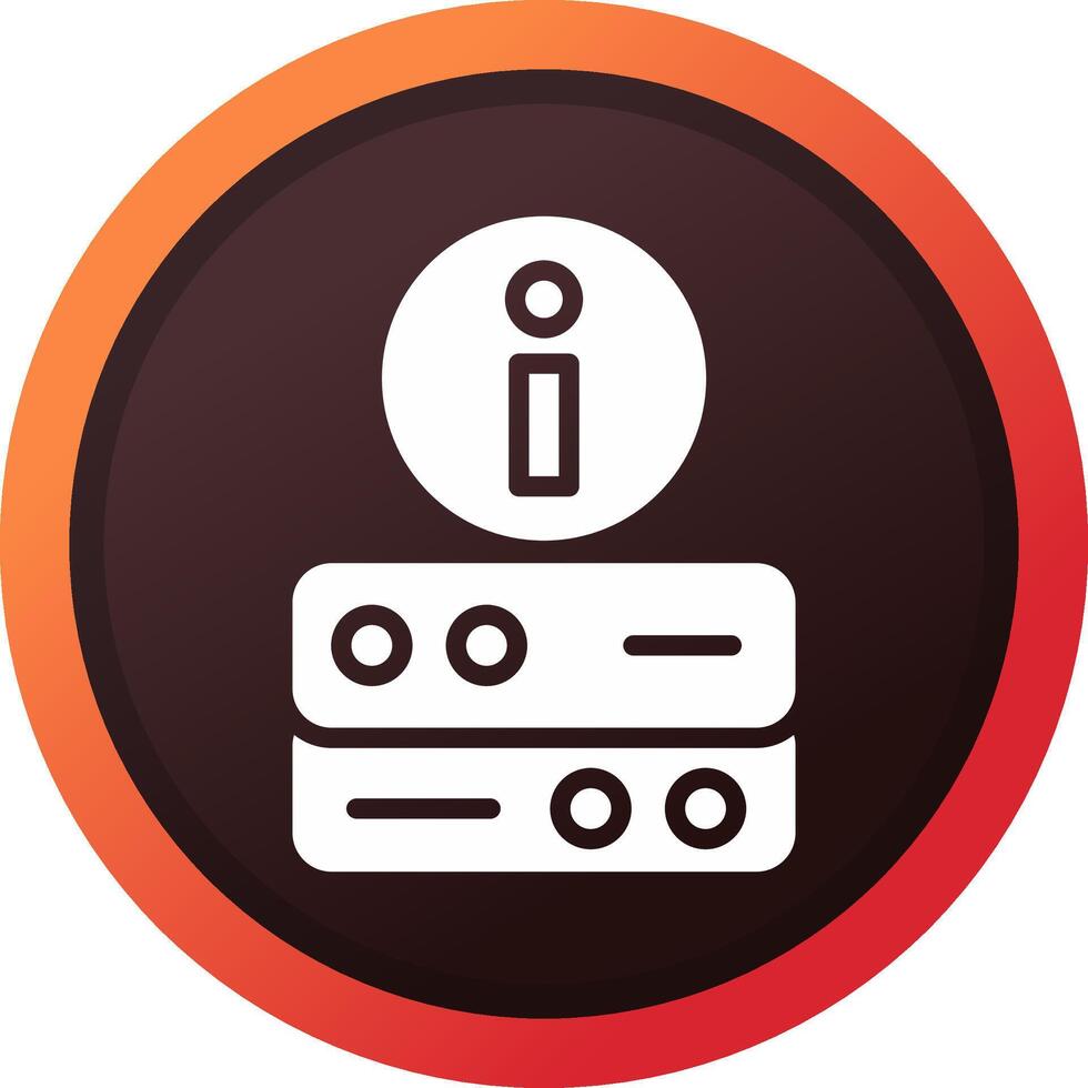 Server Info Creative Icon Design vector