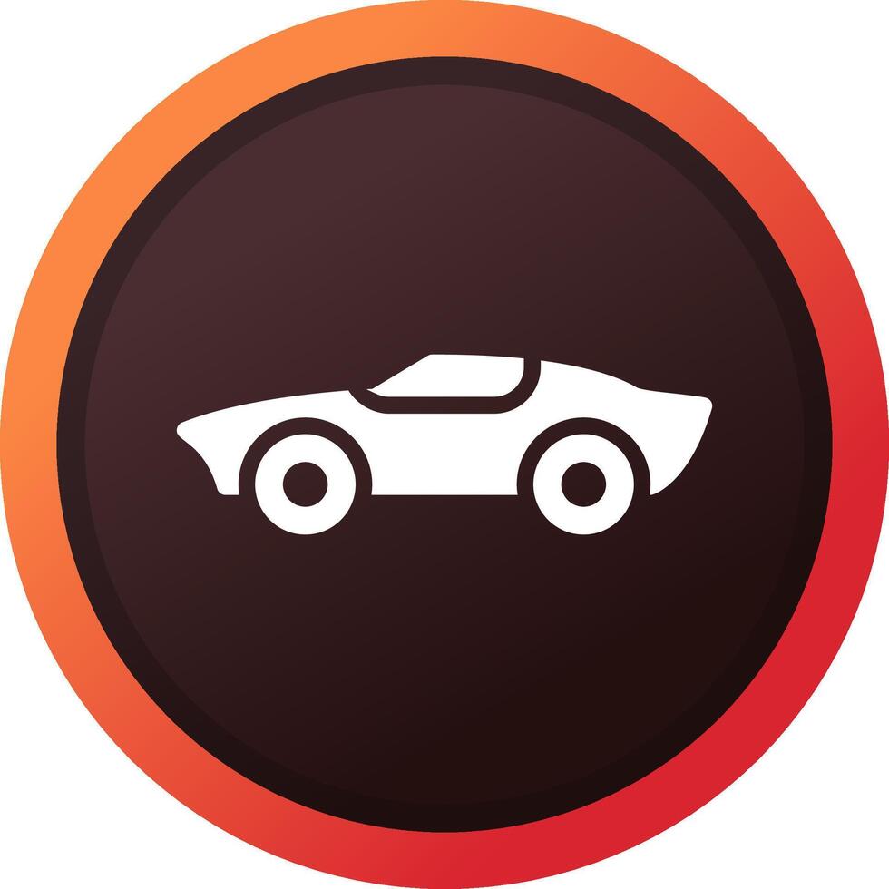 Sports Car Creative Icon Design vector