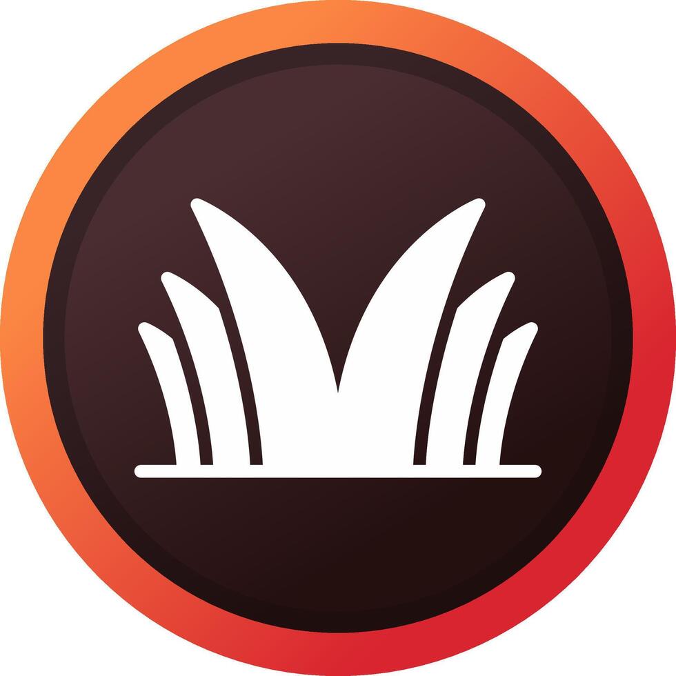 Grass Creative Icon Design vector