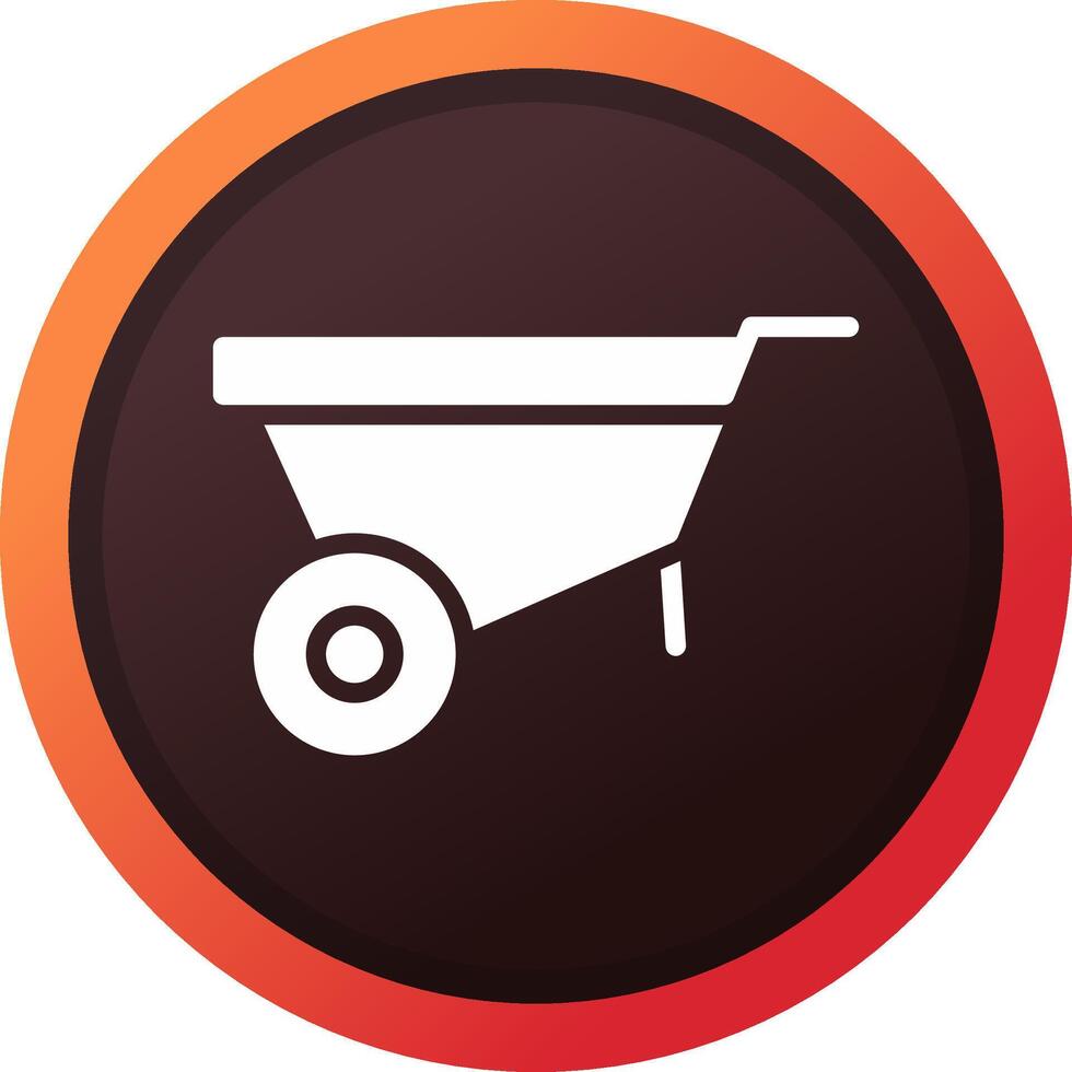 Wheelbarrow Creative Icon Design vector