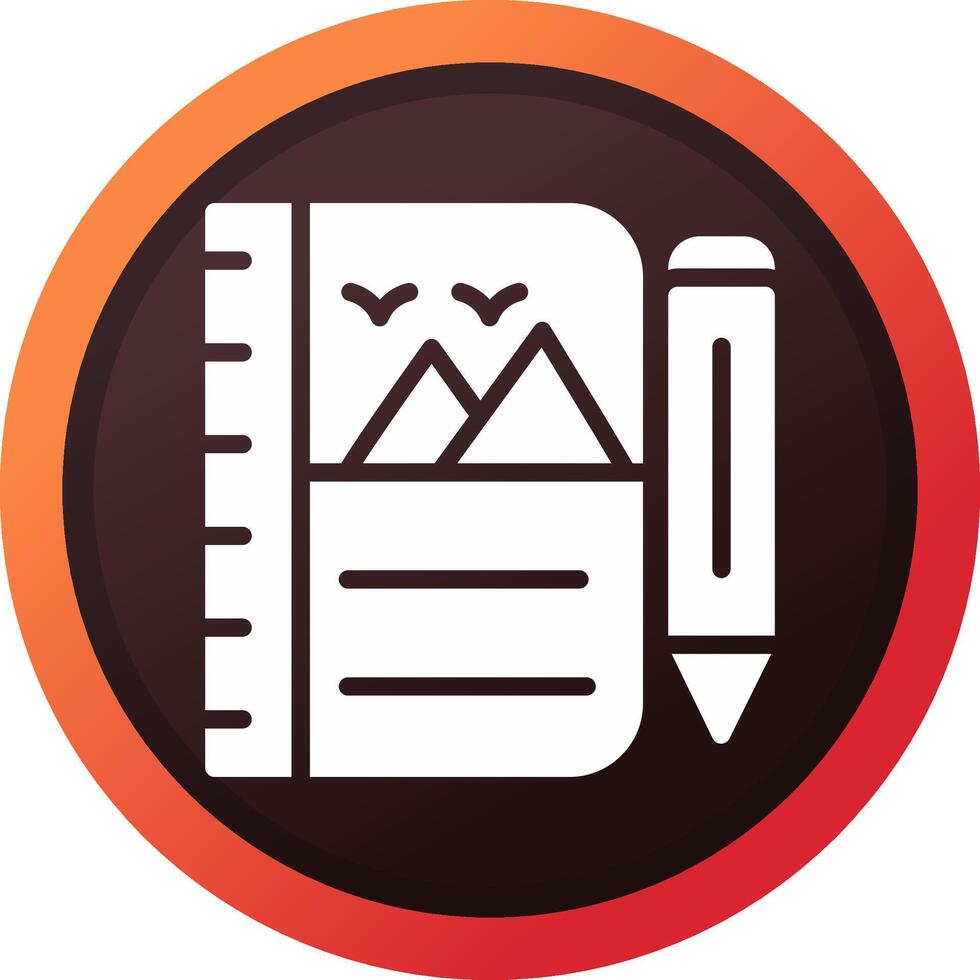 Sketchbook Creative Icon Design vector