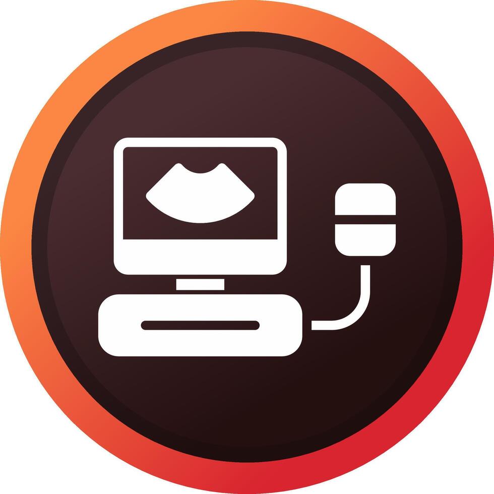 Ultrasound Creative Icon Design vector