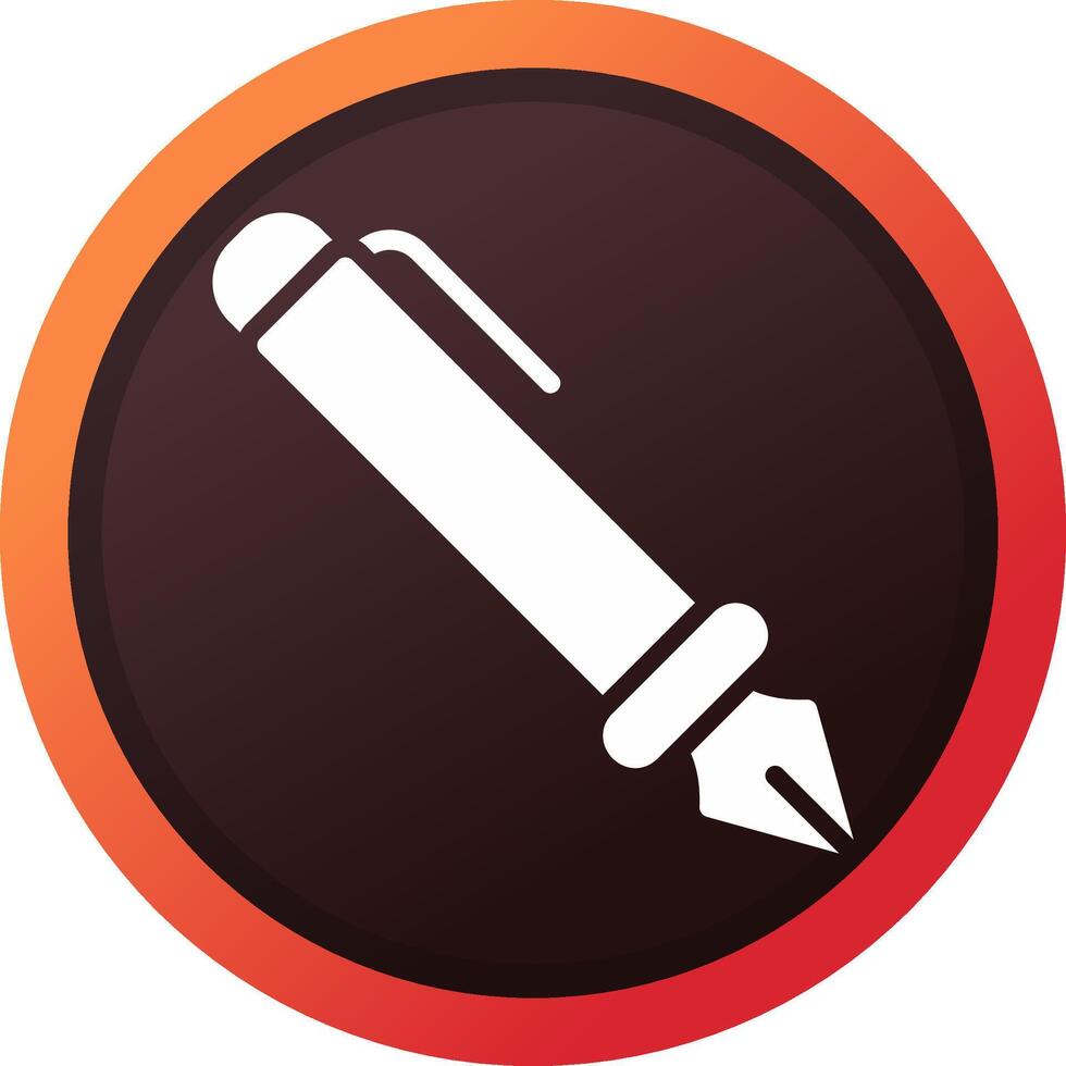 Fountain Pen Creative Icon Design vector