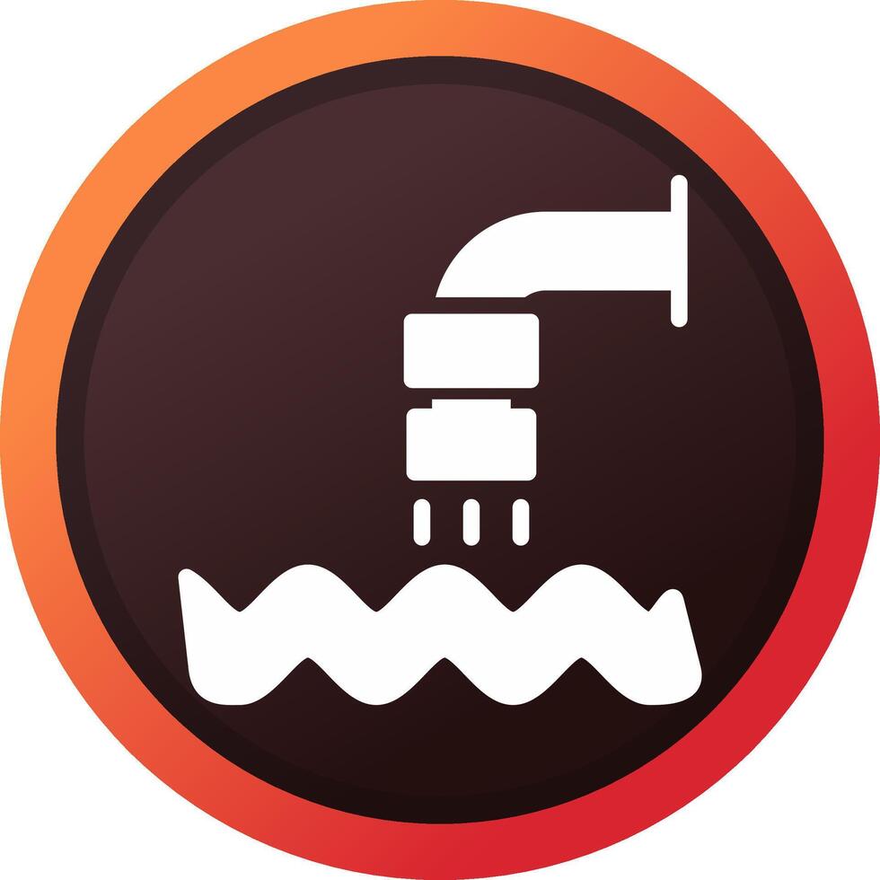 Waste Water Creative Icon Design vector