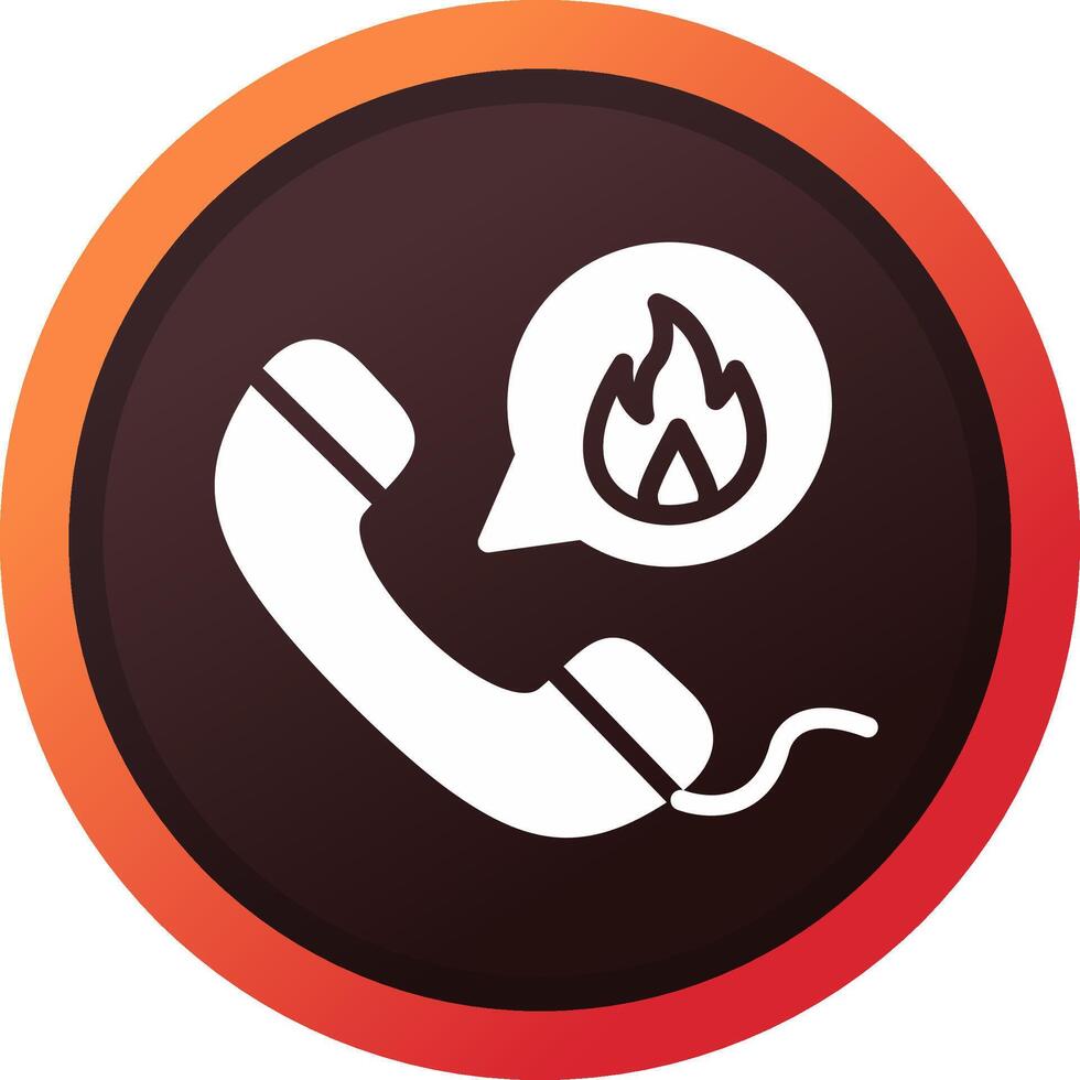 Emergency Call Creative Icon Design vector