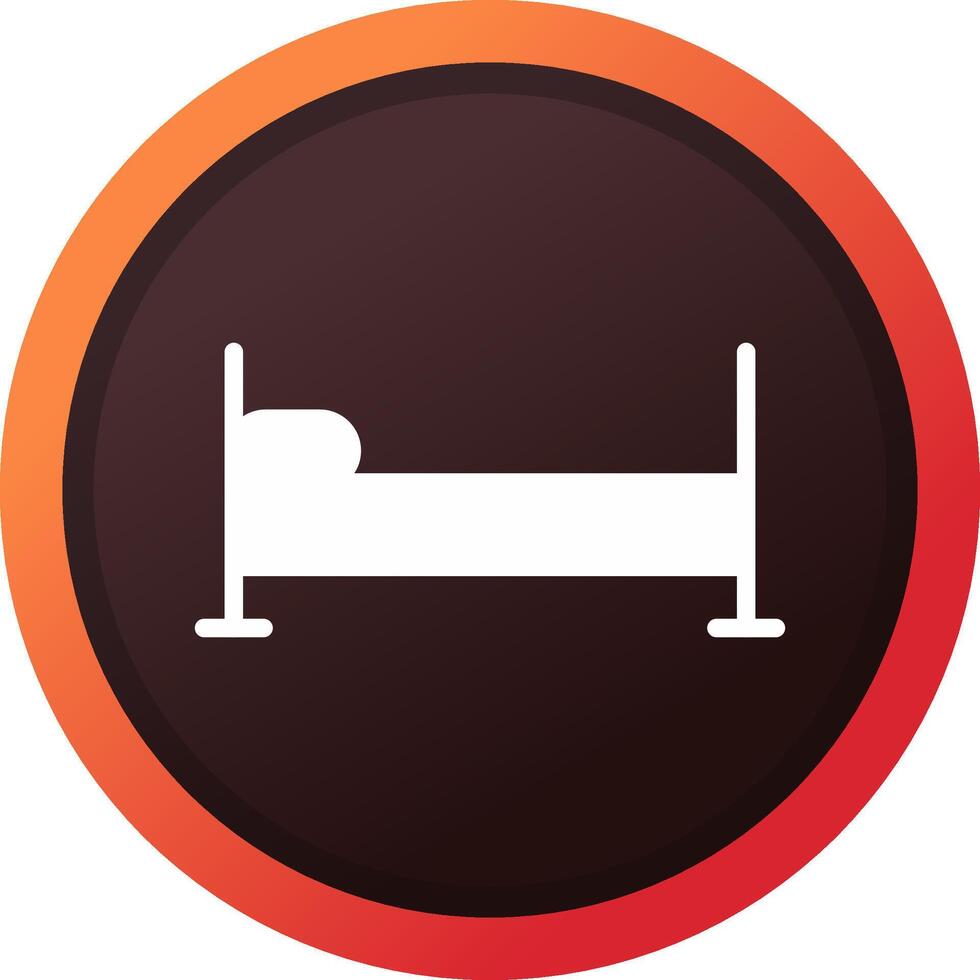 Single Bed Creative Icon Design vector