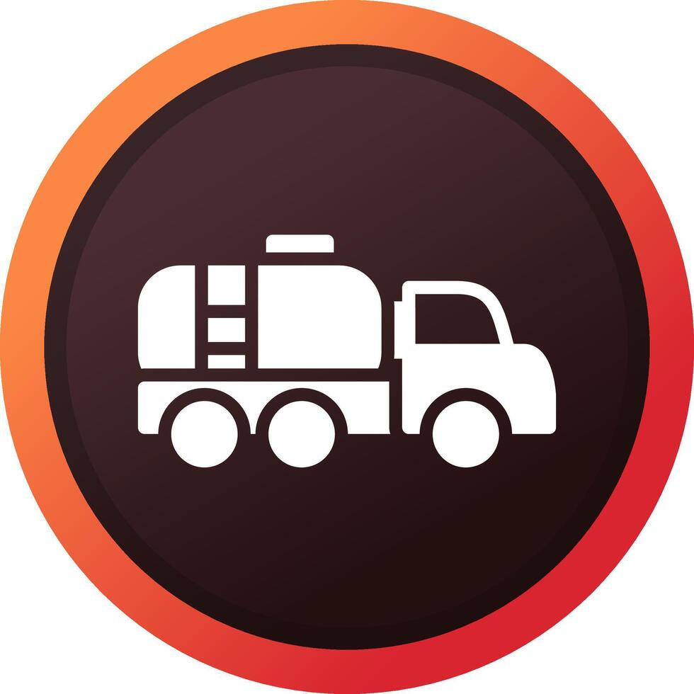 Tanker Truck Creative Icon Design vector