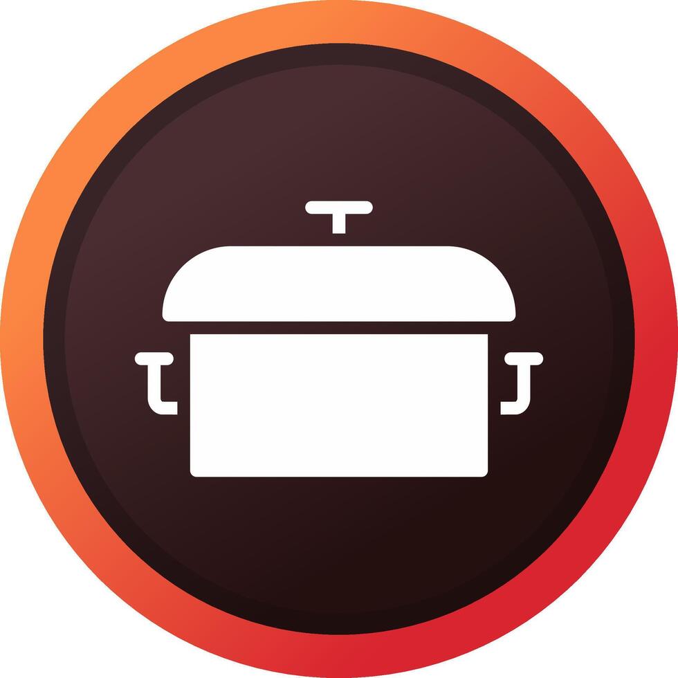 Cooking Pot Creative Icon Design vector