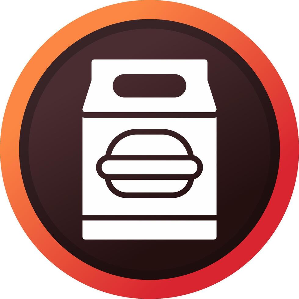 diseño de icono creativo de bolsa de almuerzo vector