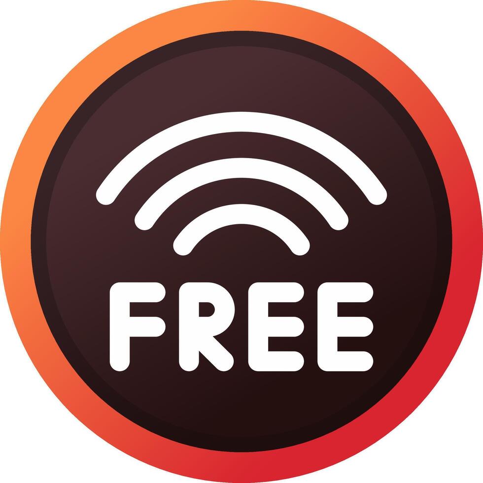 Free Wifi Creative Icon Design vector