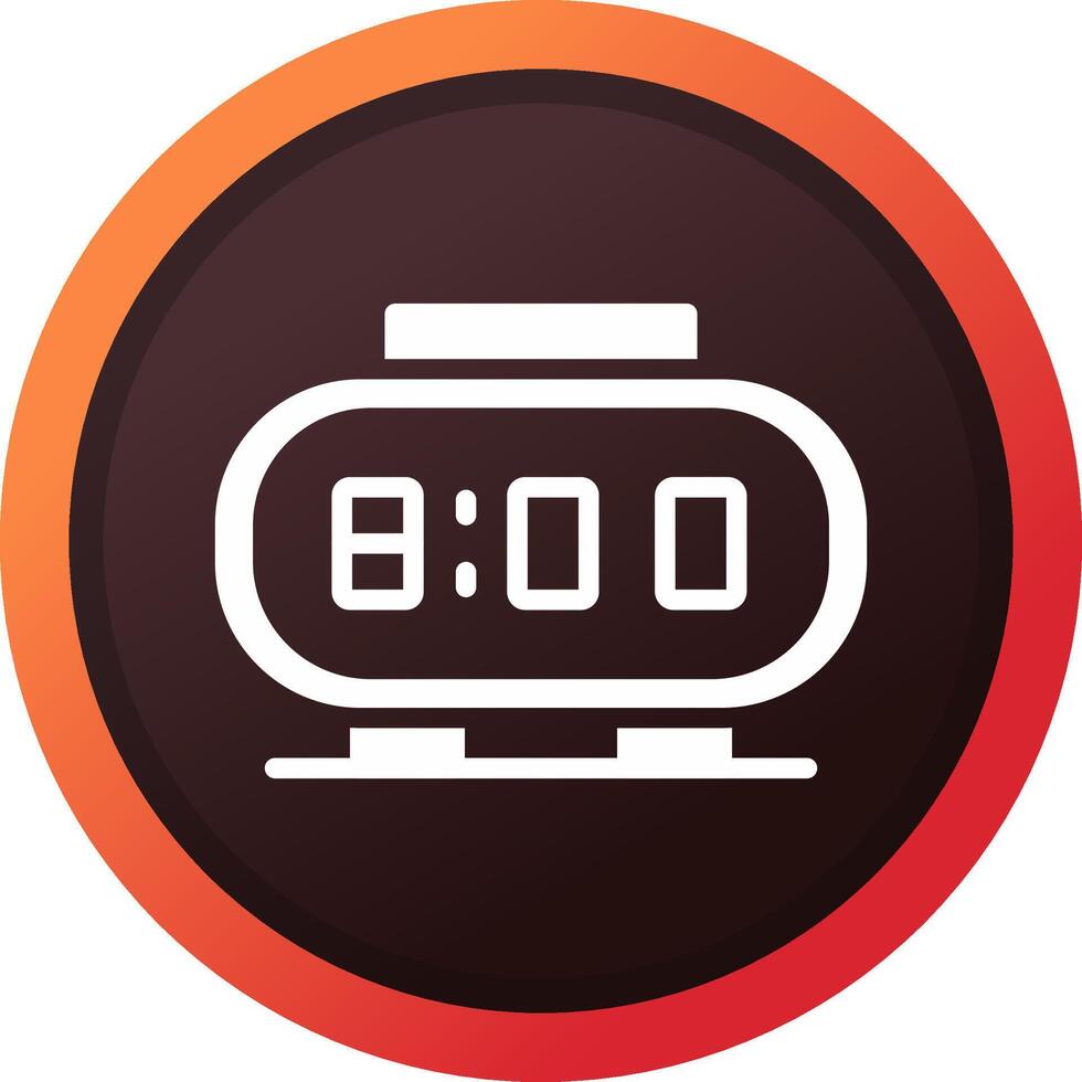 Digital Clock Creative Icon Design vector