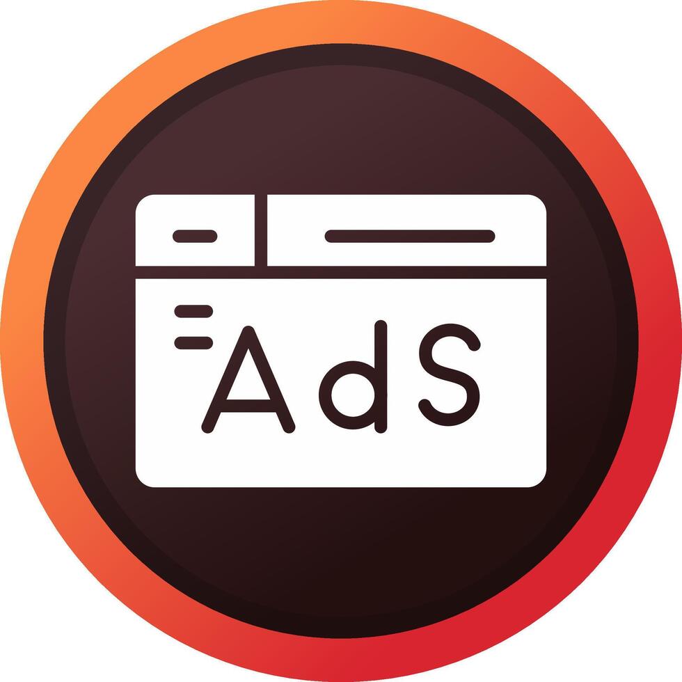 Advertising Creative Icon Design vector