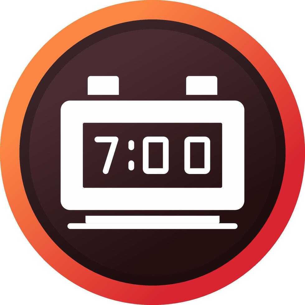Digital Clock Creative Icon Design vector