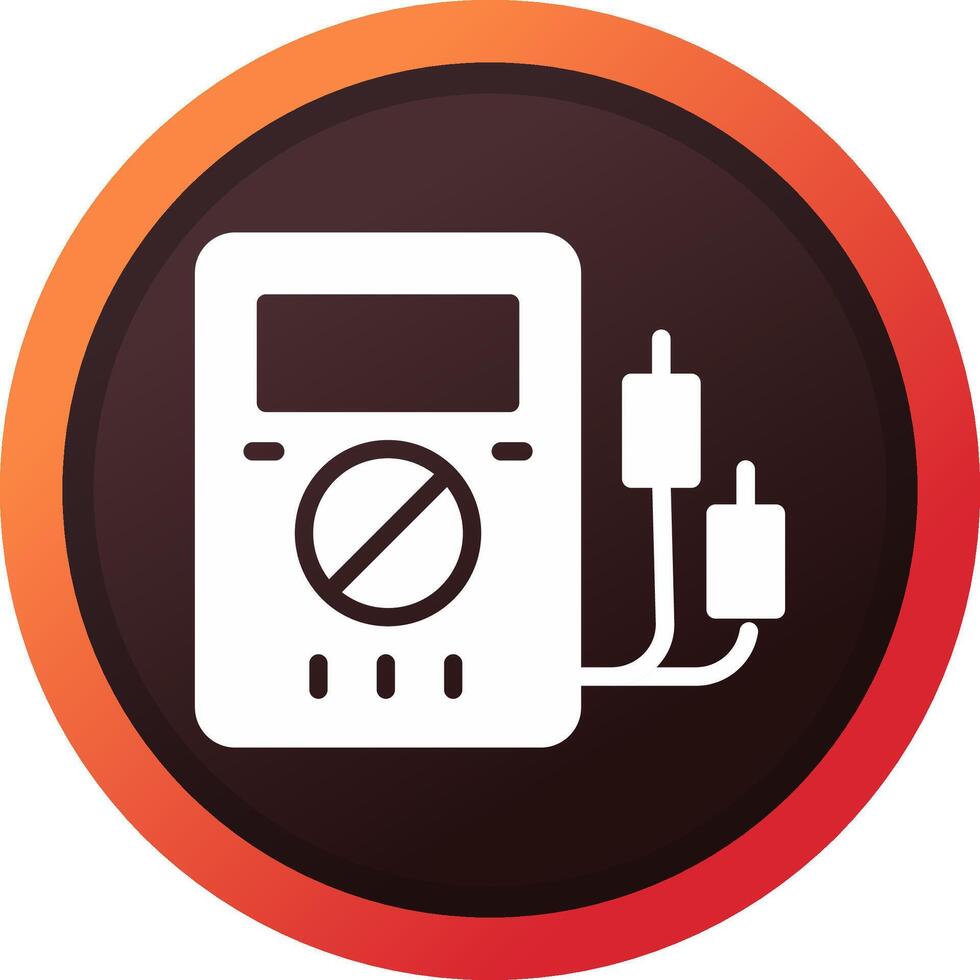Voltmeter Creative Icon Design vector