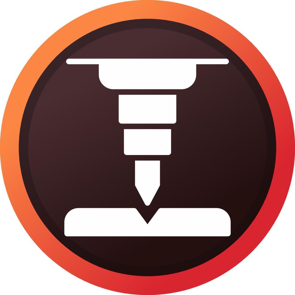 glyph Gradient Corner Design vector