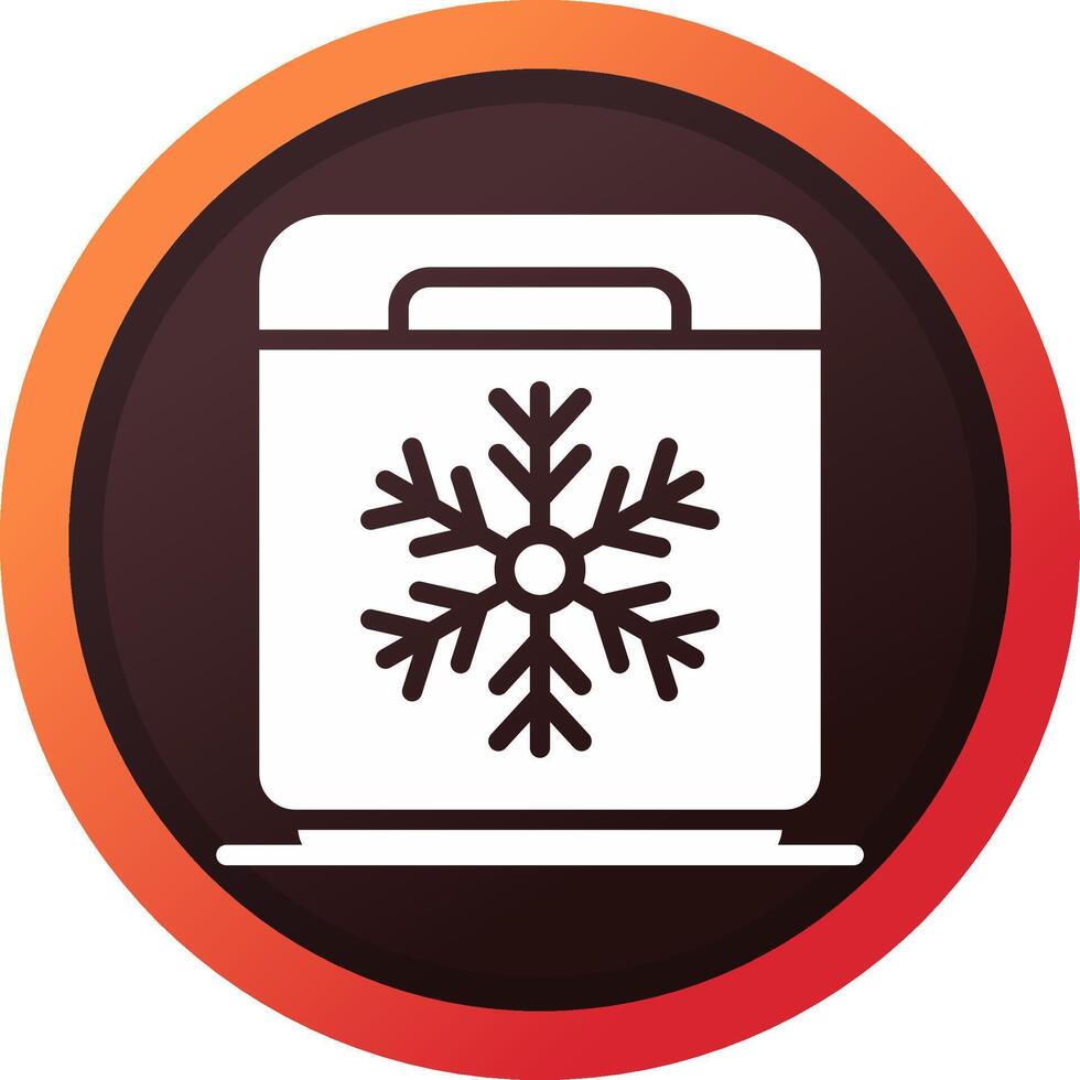 Freezer Creative Icon Design vector