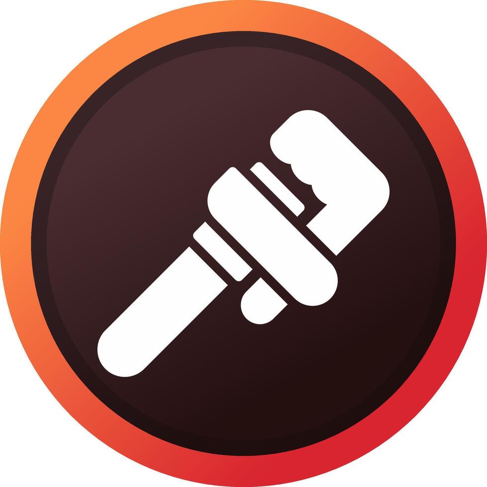 Pipe Wrench Creative Icon Design vector