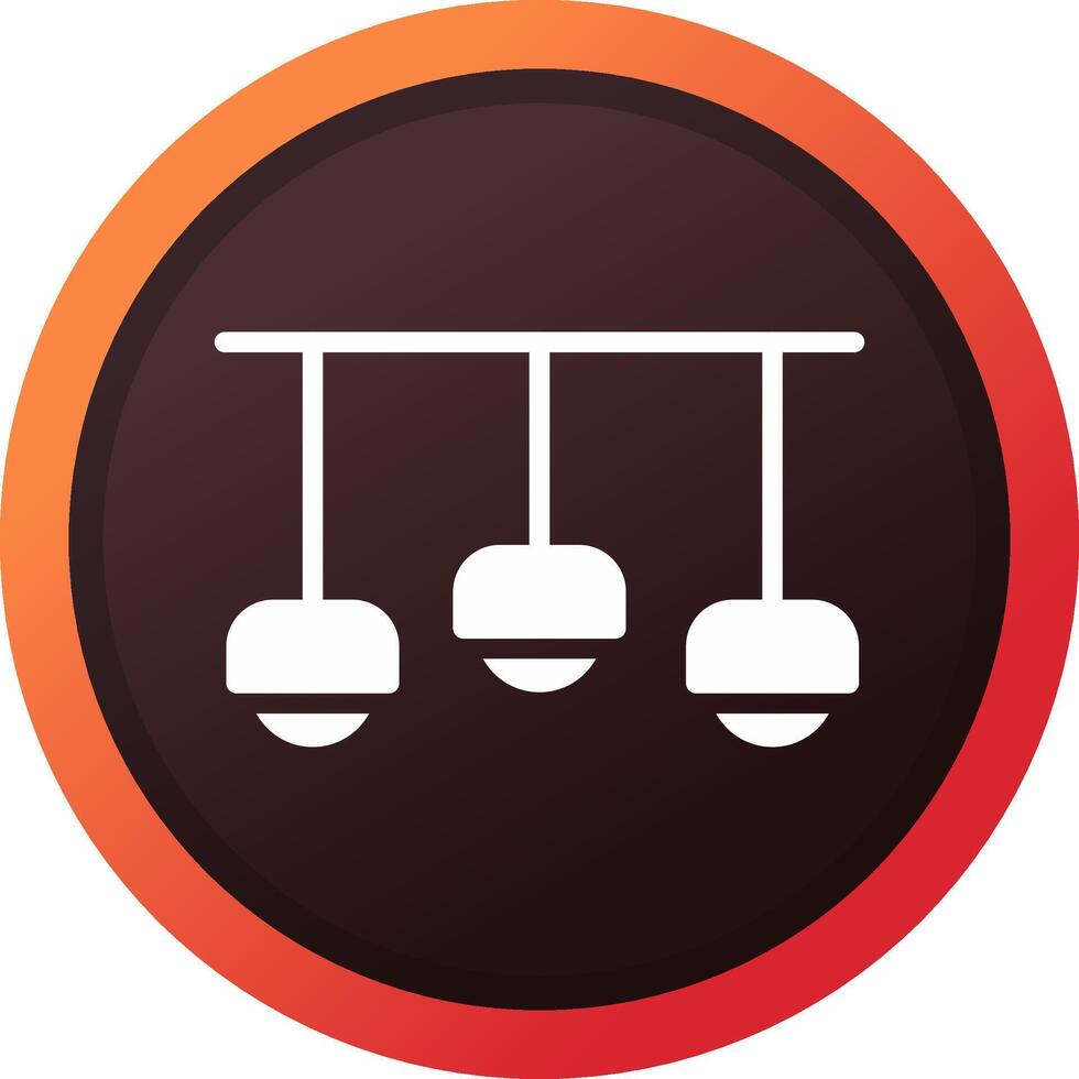 Ceiling Light Creative Icon Design vector